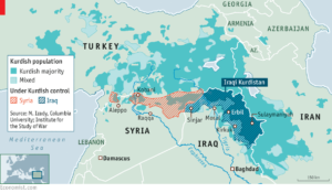 Kurdistan map