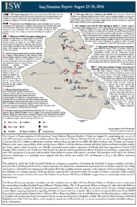 Iraq Situation Report August 23-30. 2016 image