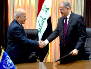 UNDP-IQ-FFER Signing-Mounir Tabit UNDP CD-The Prime Minister’s Deputy Chief of Staff Naoufel Al-Hasan-20162901