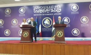 French foreign minister visiting Baghdad