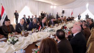 Iraqi-Prime-Minister-Adel-Abdul-Mahdi-meets-with-Jordan-s-Prime-Minister-Omar-al-Razzaz-and-officials-on-the-Iraqi-Jordanian-border